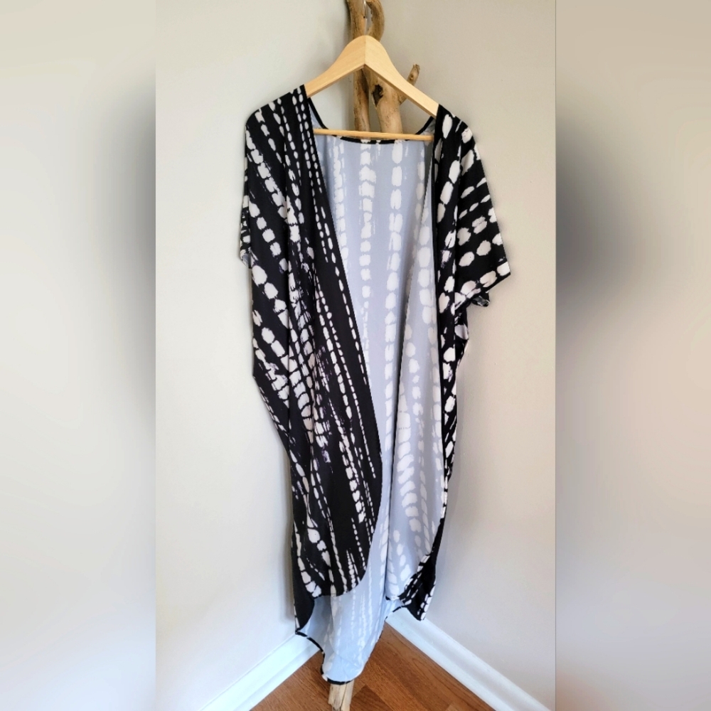 Tie dye maxi cover up